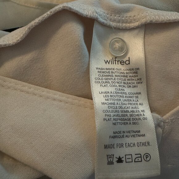 ARITZIA Wilfred Cream Chiffon Bodysuit Blouse | Size Small - Picture 9 of 11